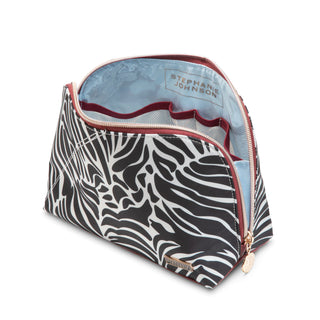 Sahara Zebra Lola Makeup Bag