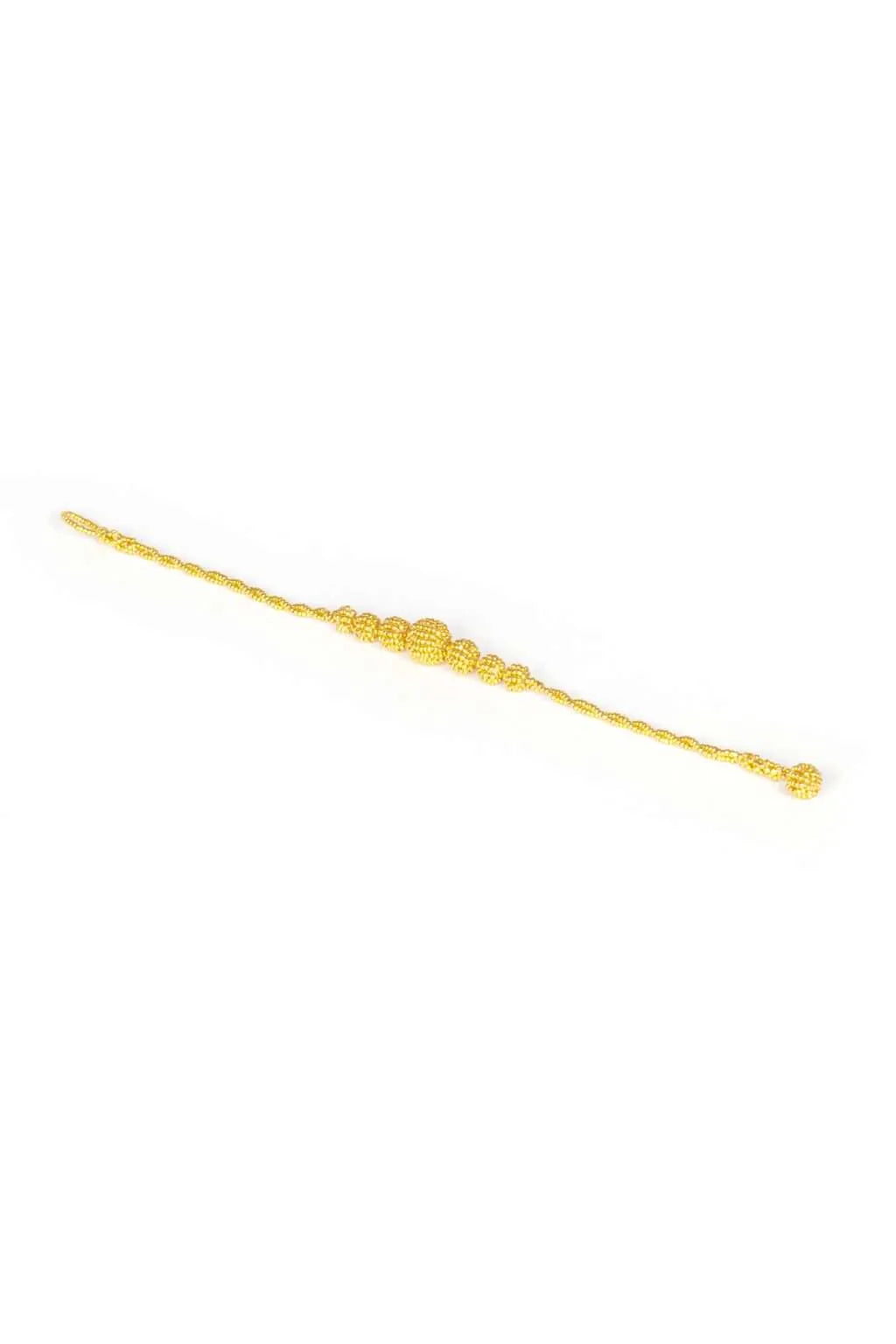 BRAZALETE CASCABEL CENTRAL ORO