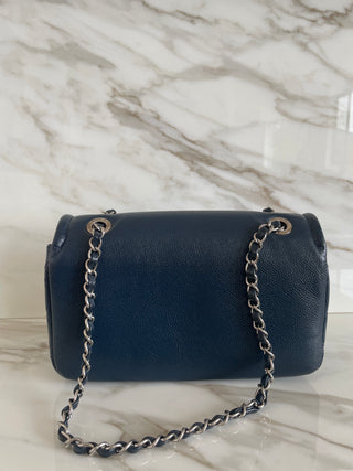 TIMELESS BLUE MEDIUM FLAP BAG