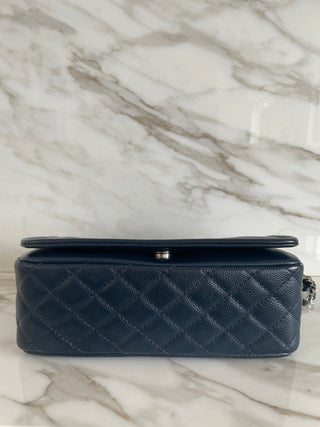 TIMELESS BLUE MEDIUM FLAP BAG