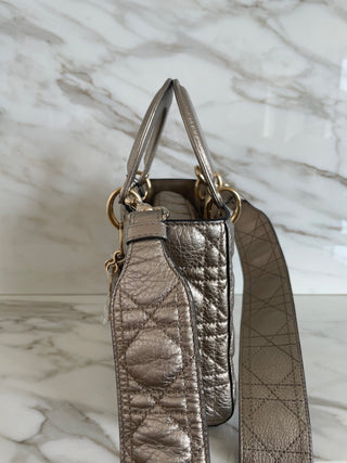 LADY SMALL MY ABC BAG IN GOLD