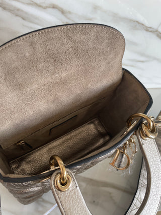LADY SMALL MY ABC BAG IN GOLD