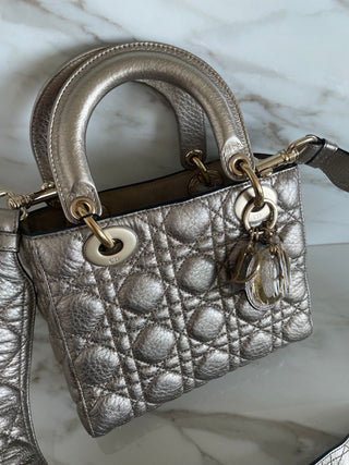 LADY SMALL MY ABC BAG IN GOLD