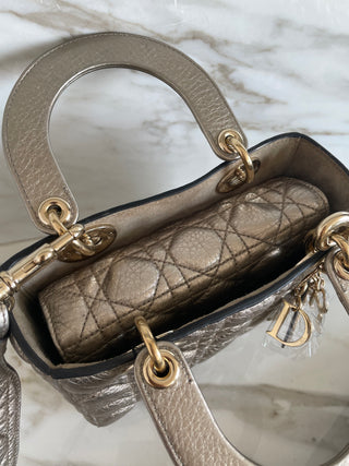 LADY SMALL MY ABC BAG IN GOLD