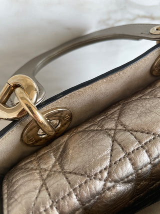 LADY SMALL MY ABC BAG IN GOLD