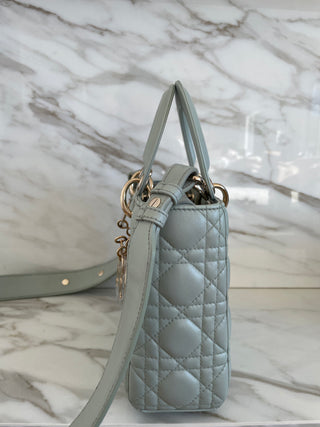 LADY SMALL MY ABC BAG IN MINT GREEN BLUE