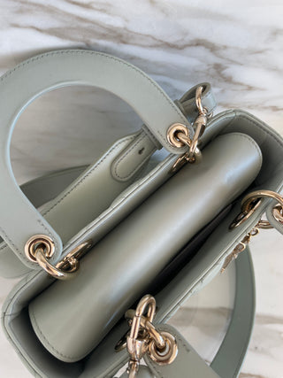 LADY SMALL MY ABC BAG IN MINT GREEN BLUE