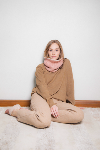 Merino Cowl, Blush