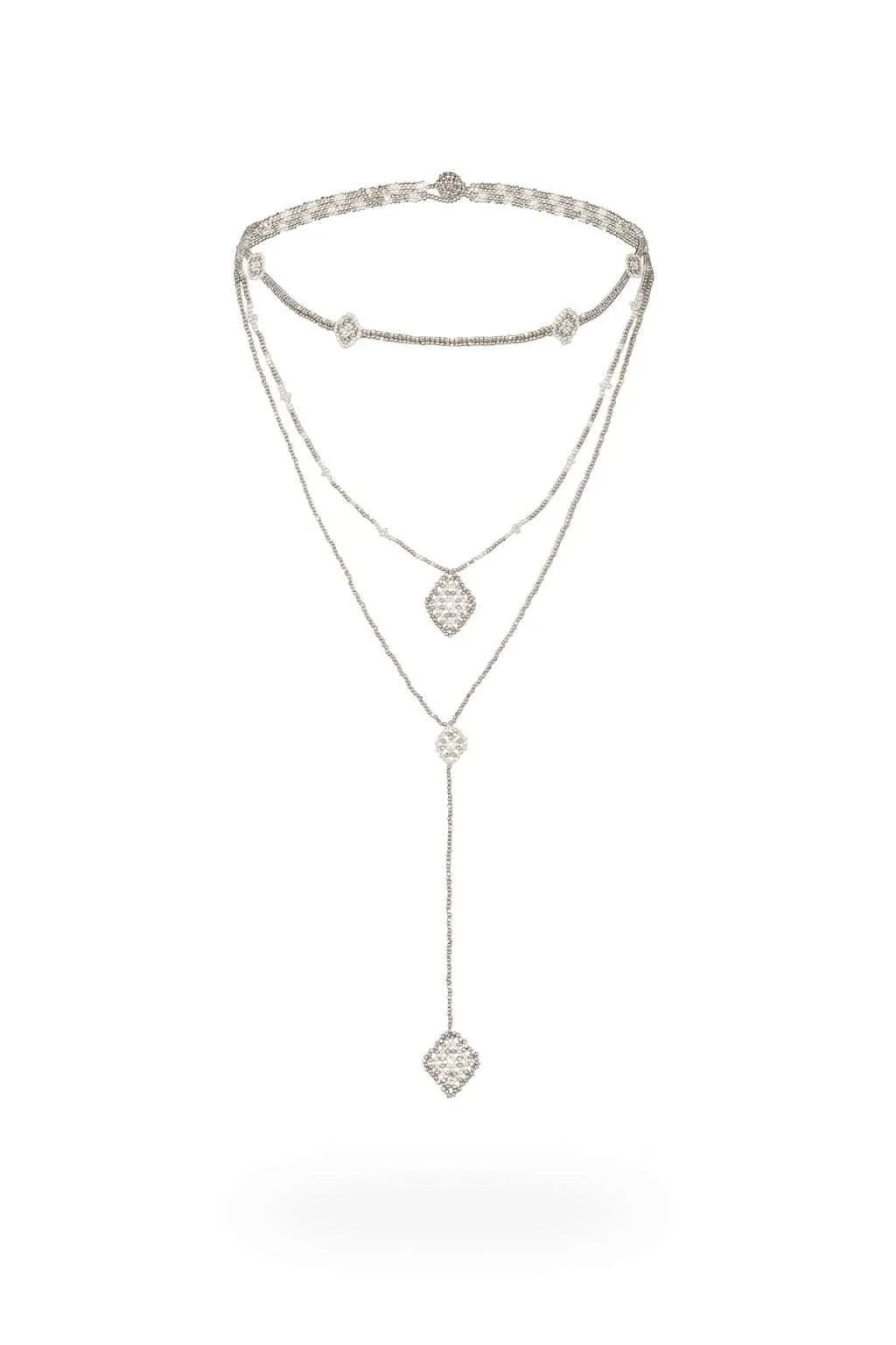 COLLAR WIXA LINEAL PLATA PLATINO