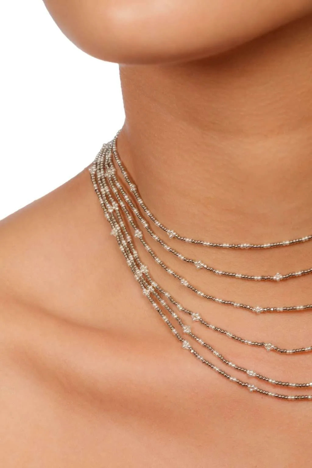 GARGANTILLA CAPAS PLATA PLATINO