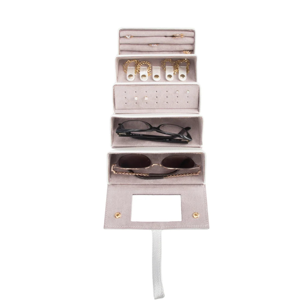 Leah 5 Eyewear & Jewelry Case (Silver)