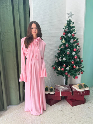 Pink Monica Flower Dress