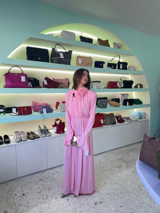 Pink Monica Flower Dress