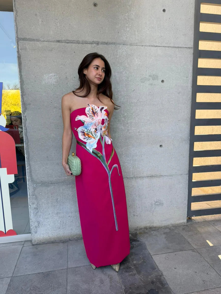 Flor Midi Rojo