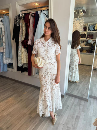 Vestido Blanco Botones