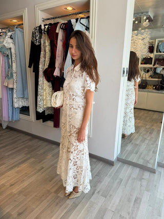 Vestido Blanco Botones