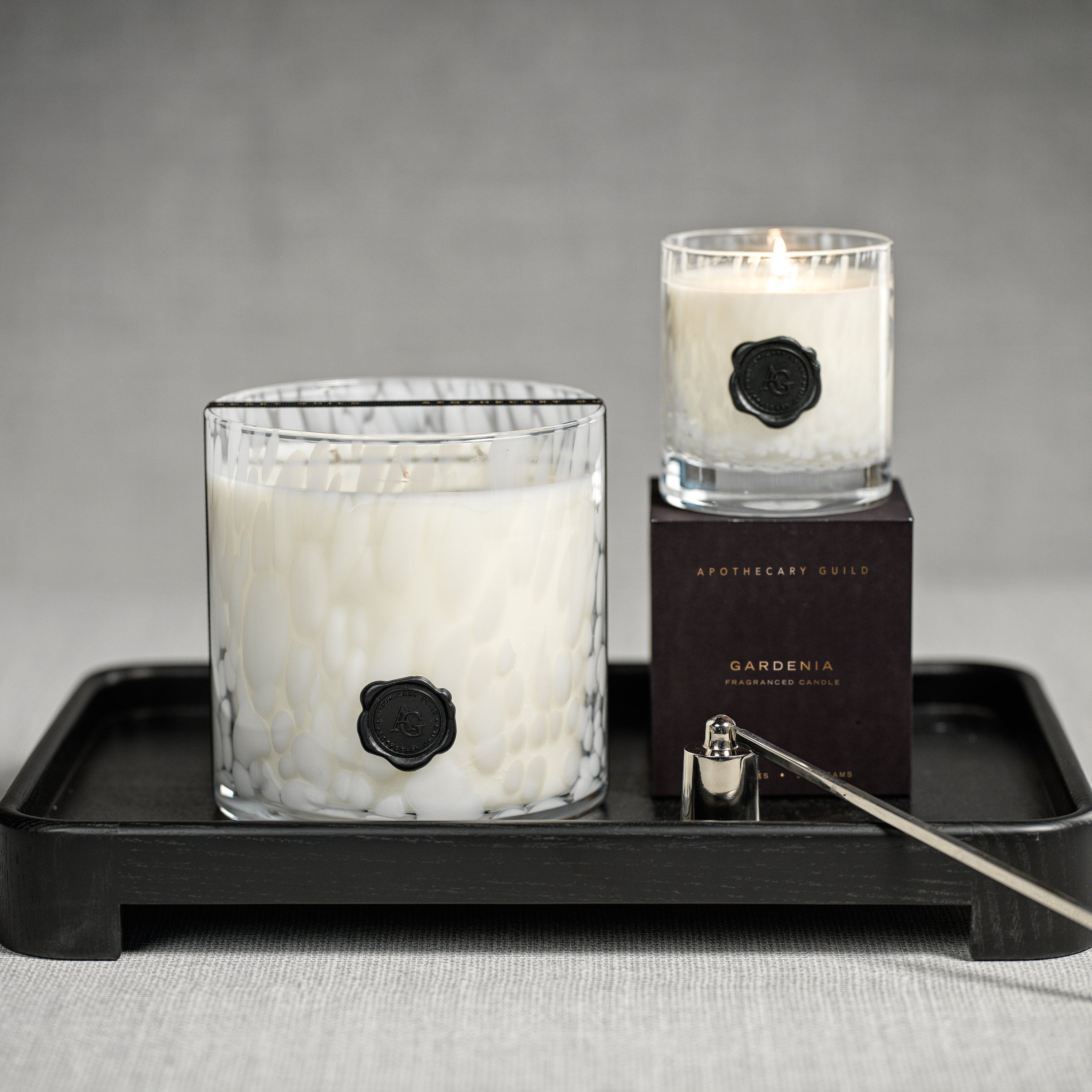 Apothecary Guild Opal Glass 3 Wick Candle Jar