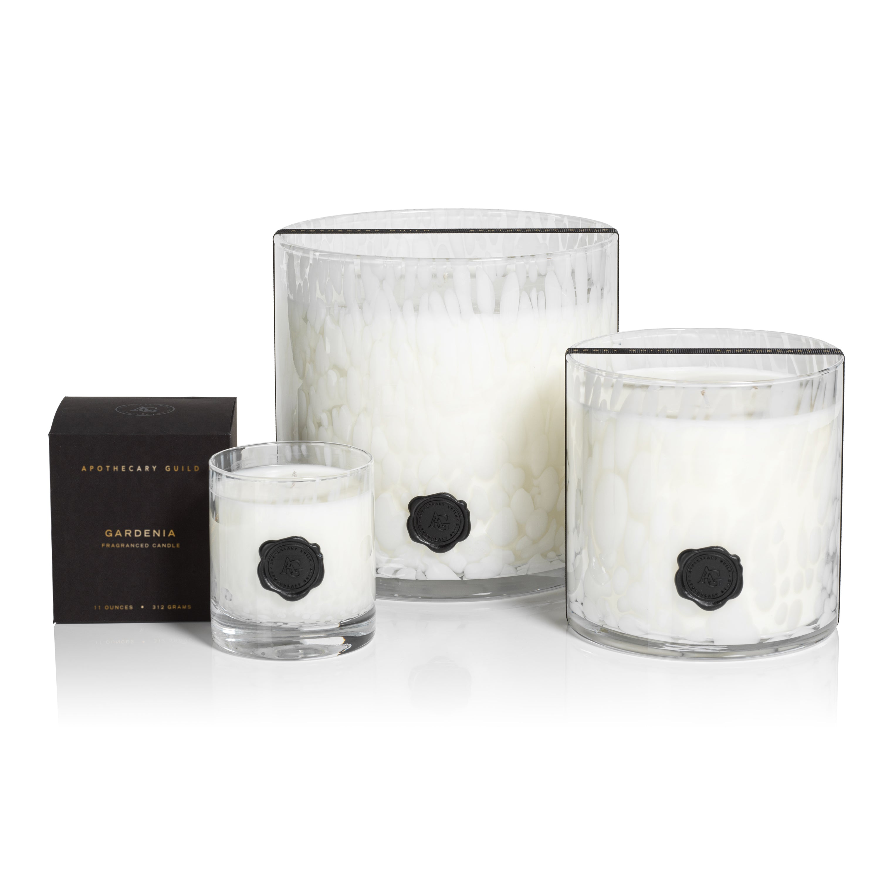 Apothecary Guild Opal Glass 3 Wick Candle Jar