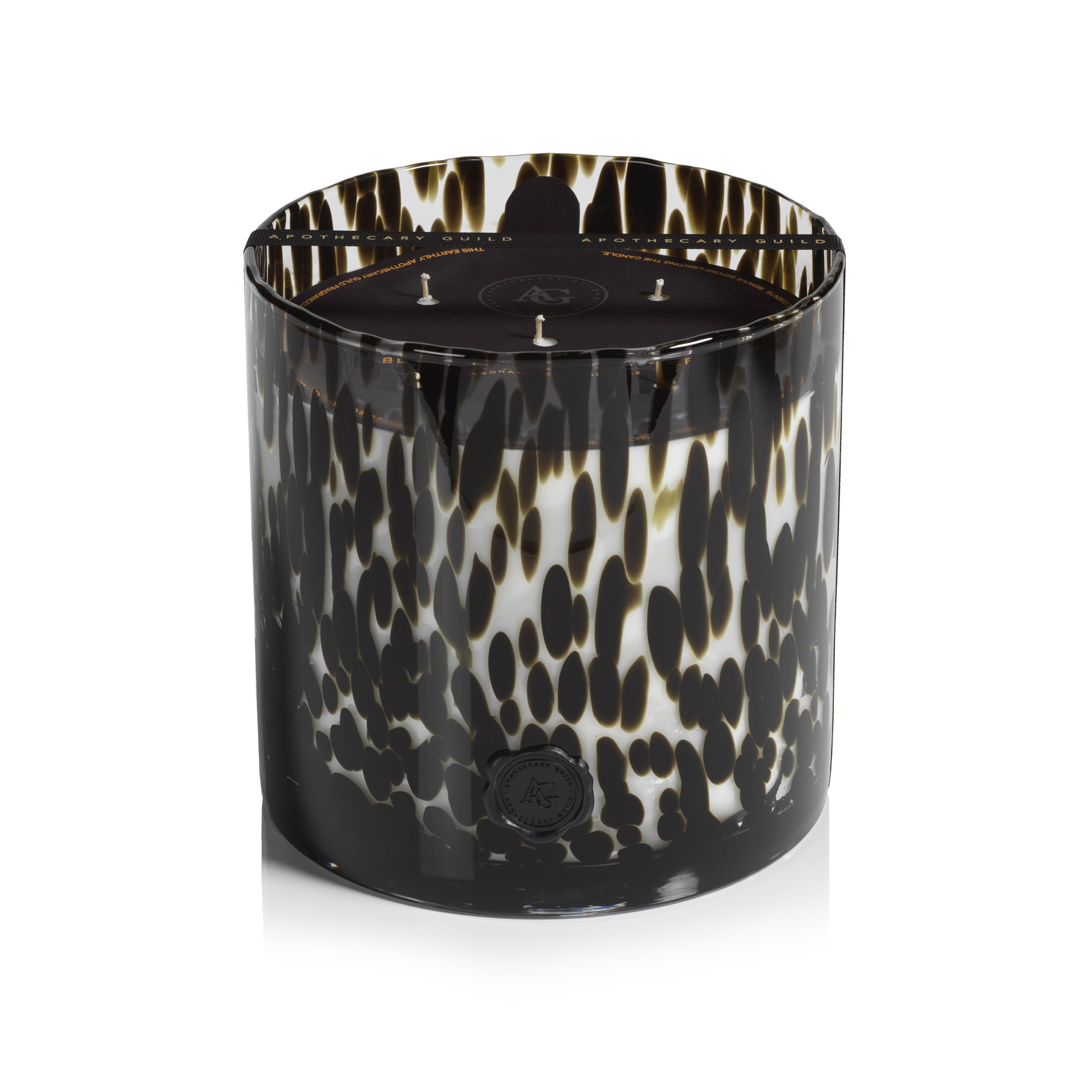 Apothecary Guild Opal Glass 5 Wick Candle Jar - Black Fig