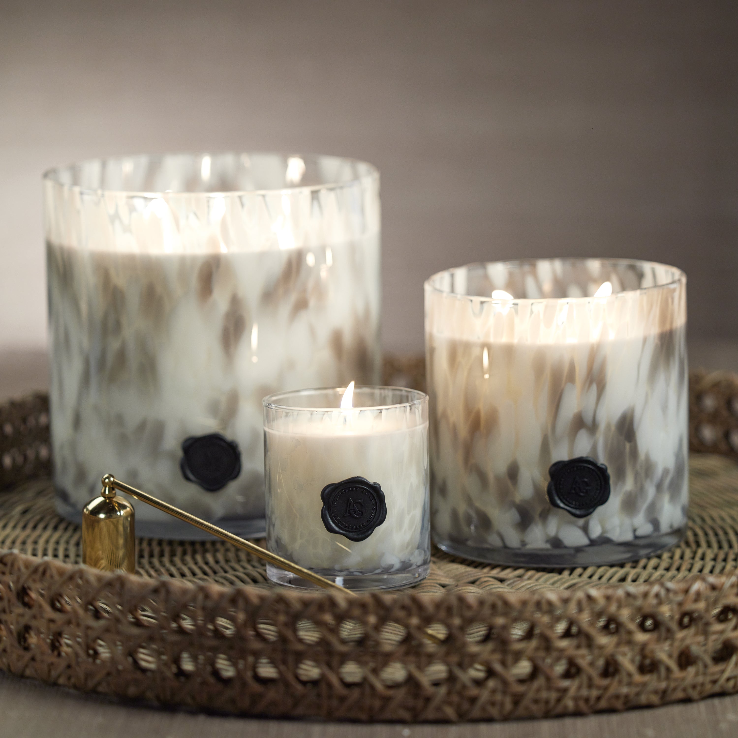 Apothecary Guild Opal Glass 3 Wick Candle Jar - Lemon Peel