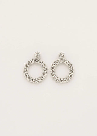 ARETES UN ARO NAWI PLATA PLATINO