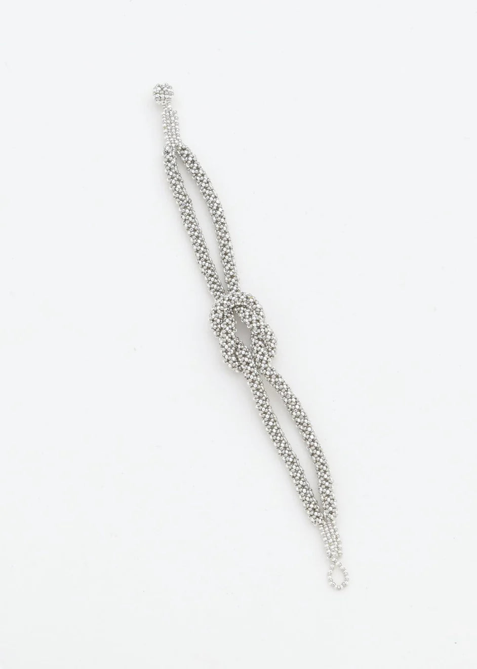 BRAZALETE NUDO TAWARI PLATA PLATINO