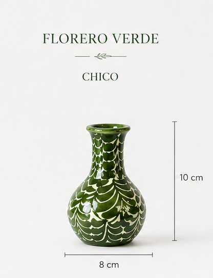 Florero Artesanal Verde