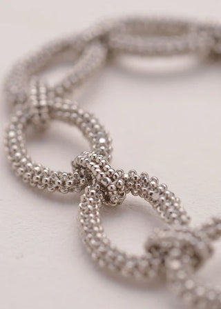 BRAZALETE AROS TAWARI PLATINO