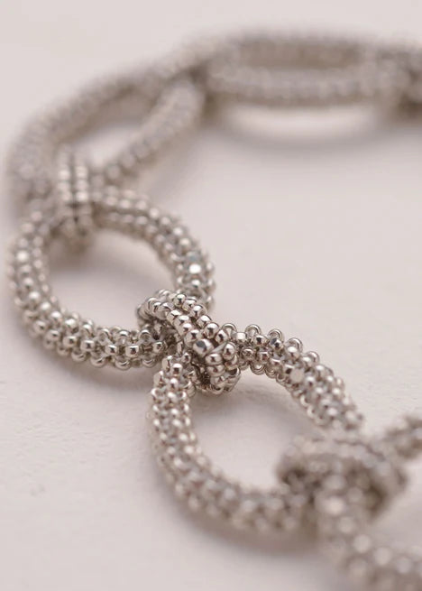 BRAZALETE AROS TAWARI PLATINO