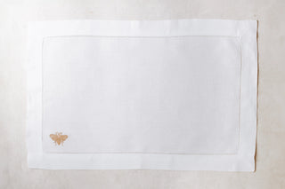 Mantel Individual de Lino con Abeja