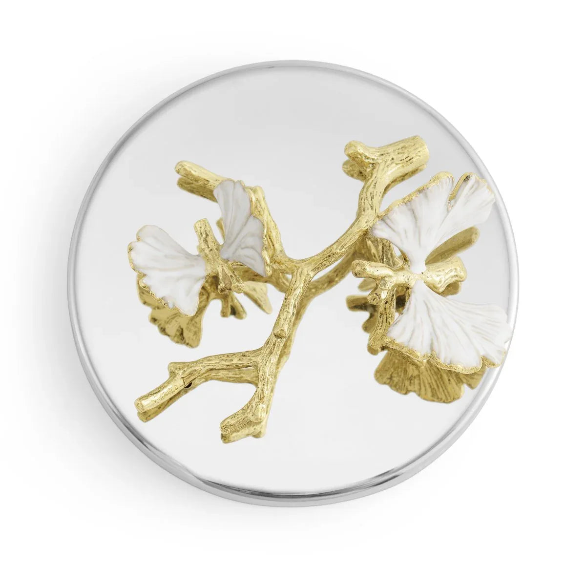 Butterfly Ginkgo Gold Candle