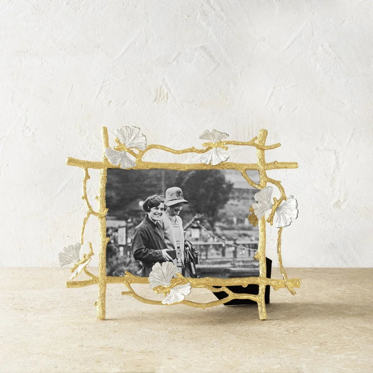 Butterfly Gingko Gold Frame 5x7