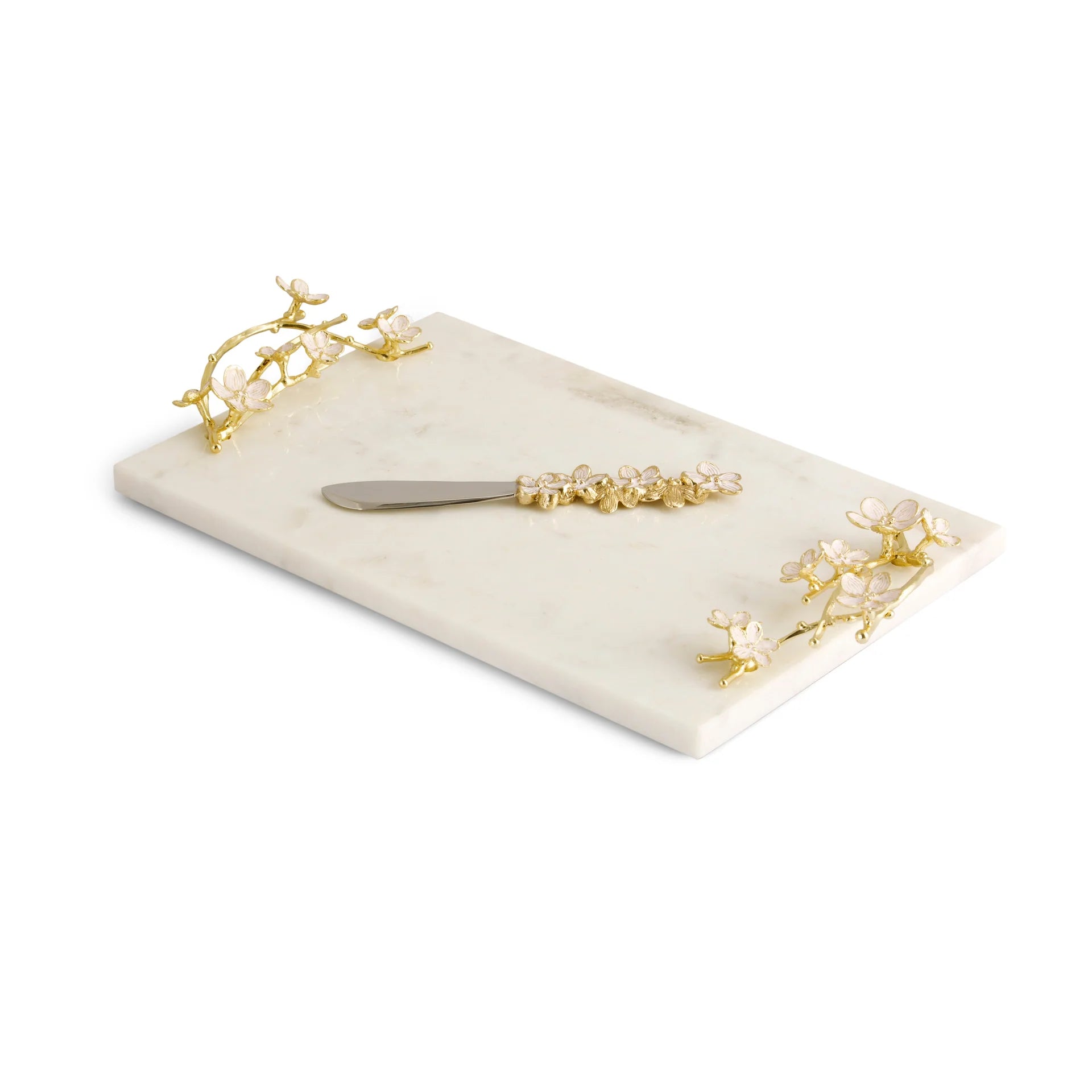 Cherry Blossom Small Cheese Board w/ Knife