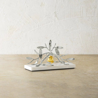 Pomegrante Silver & Gold Vertical Napkin Holder