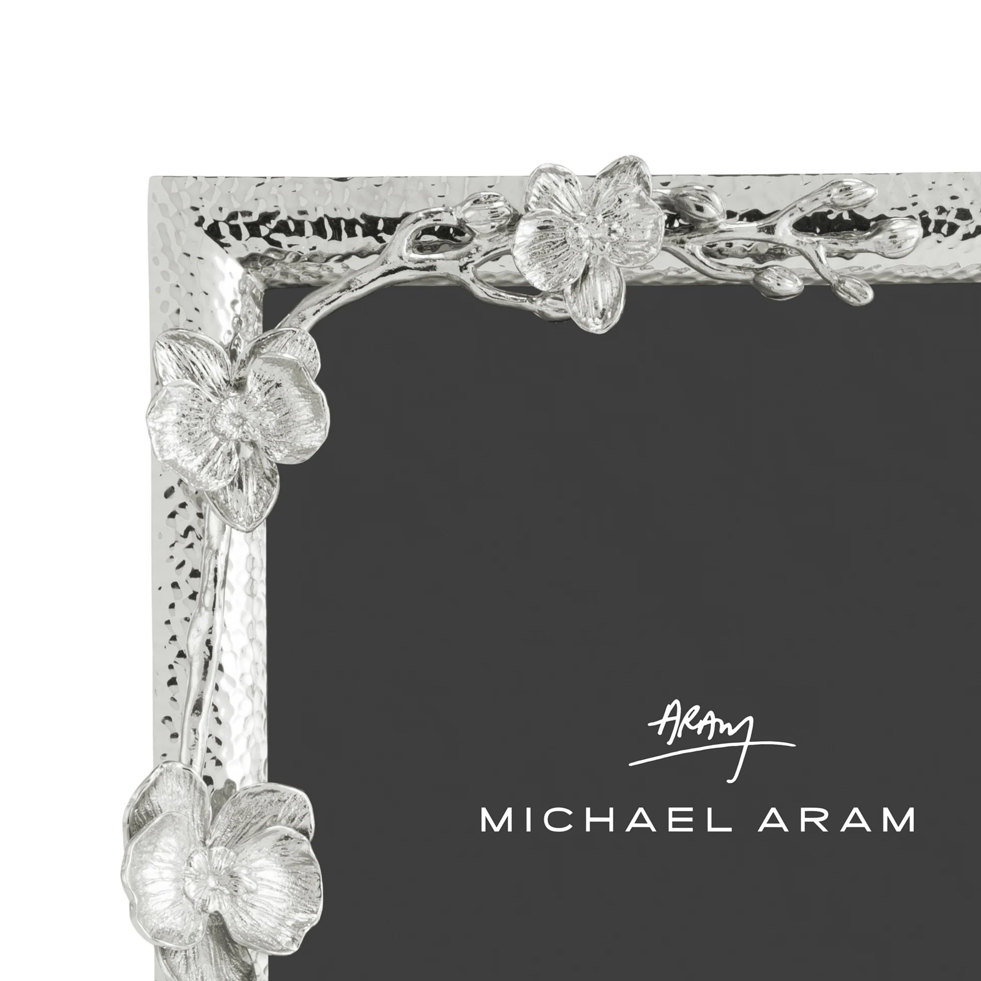 White Orchid Photo Frame 5x7