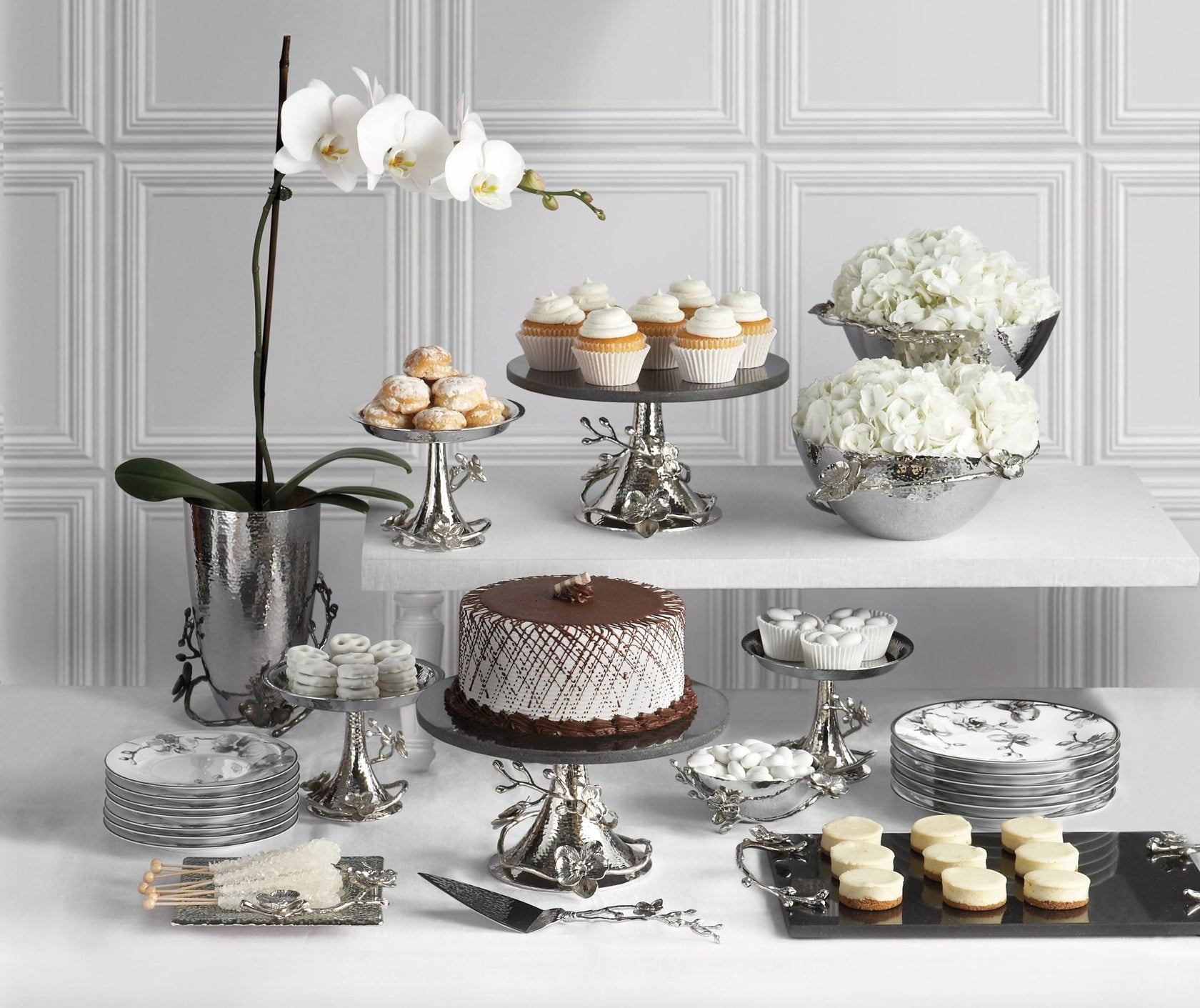 White Orchid Snack Dish
