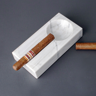 Cenicero para puros individual blanco