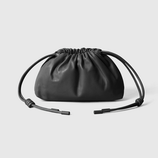Black Mini Leather POUF Bag