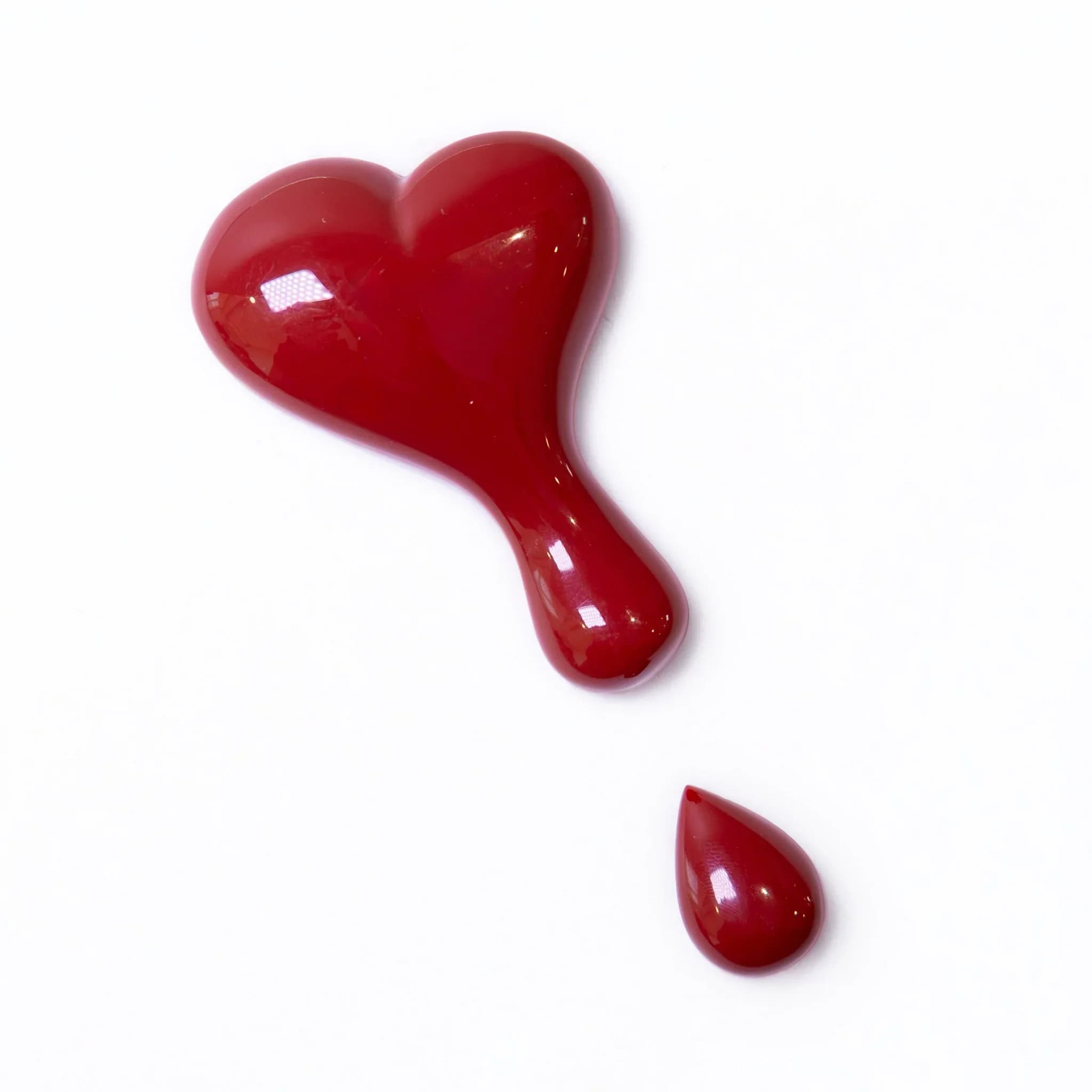 Mini gota para celular de corazón