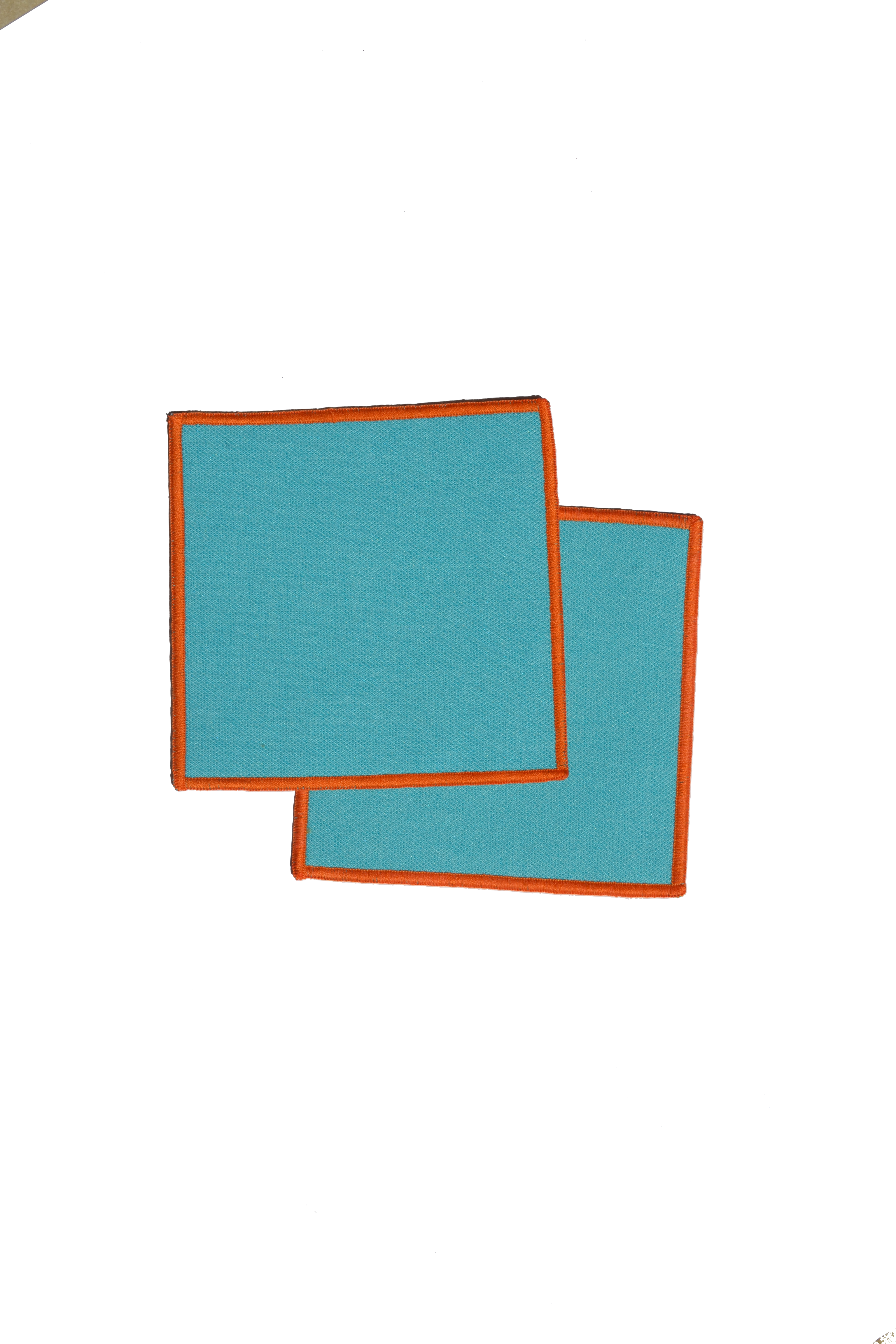 PORTA VASO INDIVIDUAL TURQUESA-NARANJA