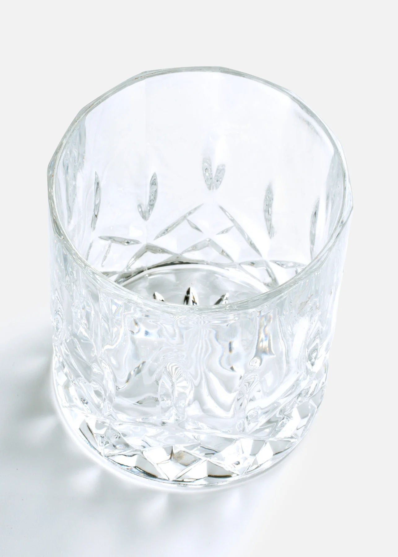 Vaso Cristal Cortado Corto
