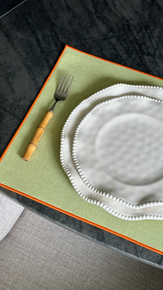 INDIVIDUAL VERDE-NARANJA