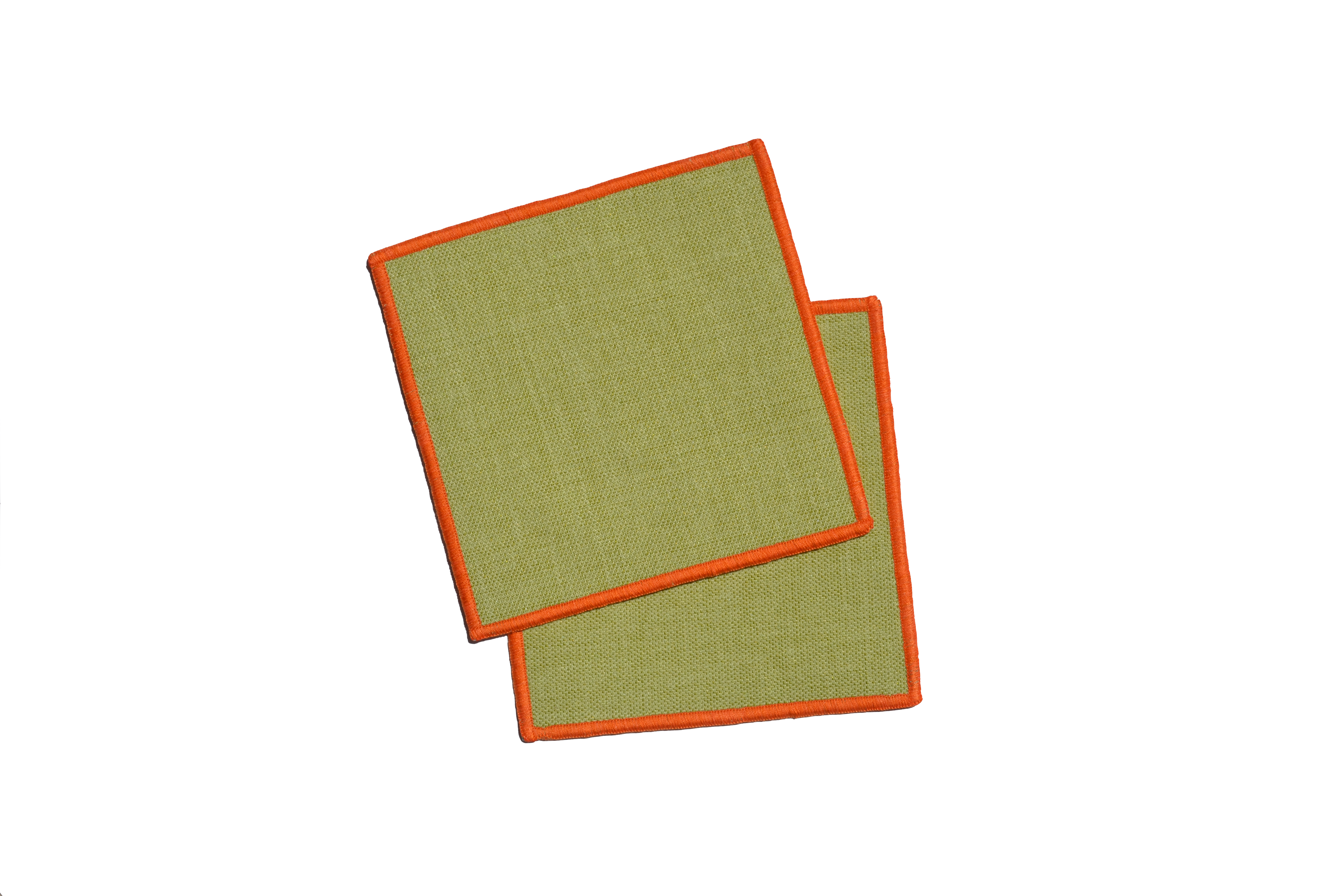 PORTA VASO INDIVIDUAL VERDE-NARANJA
