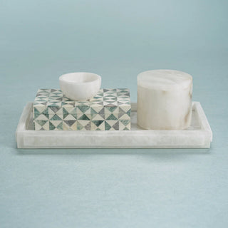 Cote d’Azur Alabaster Vanity Tray