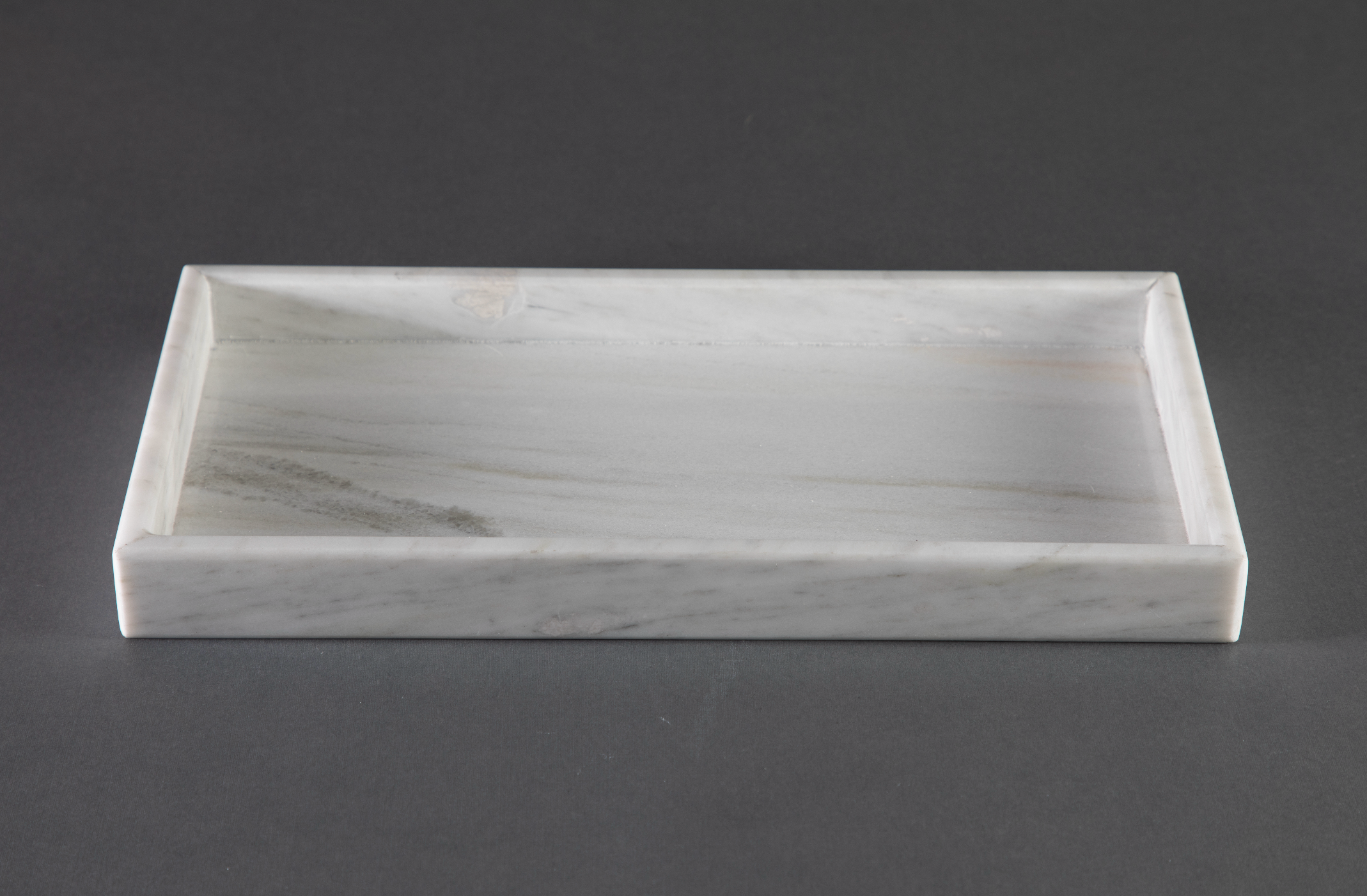 Charola rectangular blanca mediana 15 x 30 cm